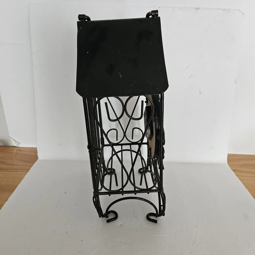 Pierat & Garein Vintage Distressed Bird Cage Clock AA Battery Working